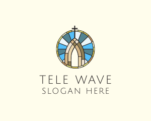 Church Stained Glass logo design