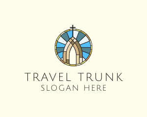 Church Stained Glass logo design