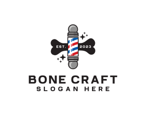 Pet Grooming Barber logo design