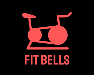 Red Spin Cycle Fitness Bike logo design