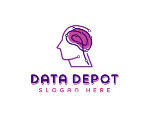 Artificial Intelligence Data logo design