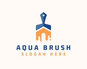 House Paint Brush logo design