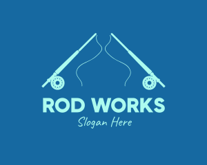 Blue Fishing Rod logo