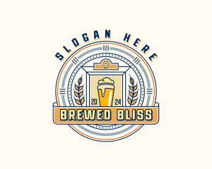 Wheat Beer Brewery logo design