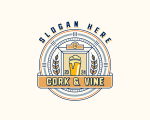 Wheat Beer Brewery logo design