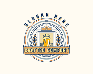 Wheat Beer Brewery logo design