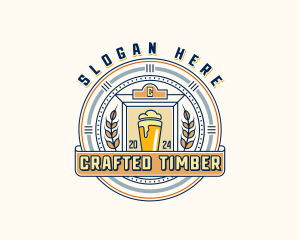 Wheat Beer Brewery logo design