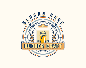 Wheat Beer Brewery logo design