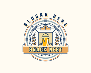 Wheat Beer Brewery logo design