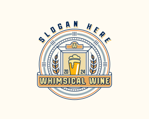 Wheat Beer Brewery logo design