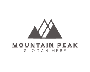 Campsite Mountain Travel logo design