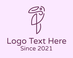 Elegant Purple Toucan logo