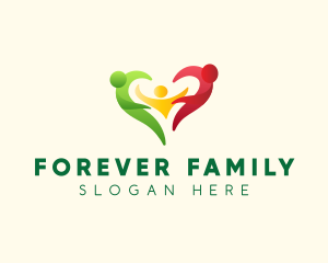 Family People Heart logo design