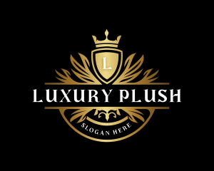 Luxurious Crown Shield logo design