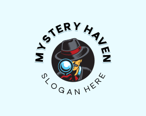 Detective Magnifying Glass logo design