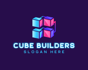 Cyber Tech Cube logo design