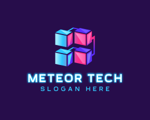 Cyber Tech Cube logo design