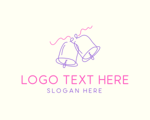 Wedding Bells Outline logo