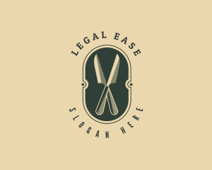 Oval Kitchen Knife Logo