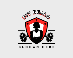 Woman Fitness Coach logo design