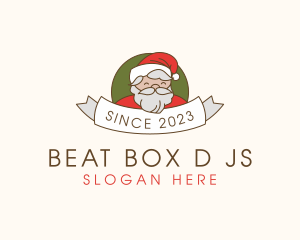 Santa Claus Banner Logo