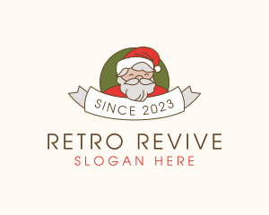 Santa Claus Banner Logo