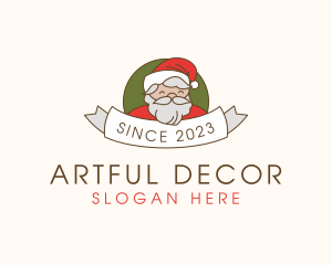 Santa Claus Banner logo design