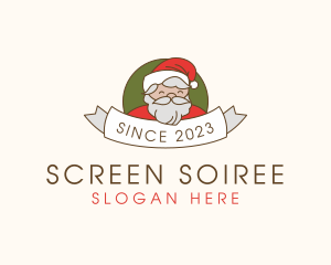 Santa Claus Banner logo design