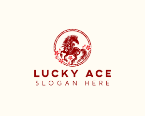 Horse Zodiac Sign logo design