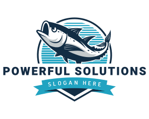 Fish Aquatic Seafood Logo