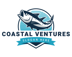 Fish Aquatic Seafood logo design