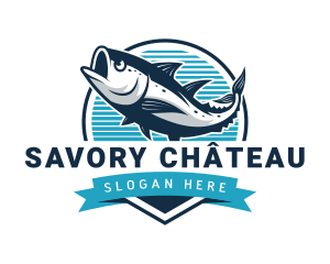 Fish Aquatic Seafood logo design