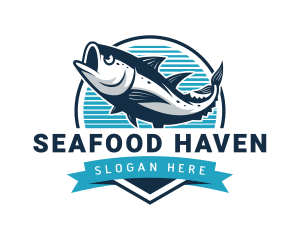 Fish Aquatic Seafood logo design