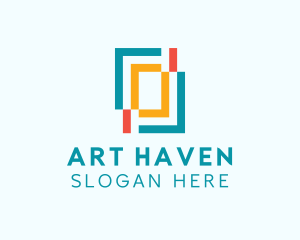 Geometric Art Gallery logo design