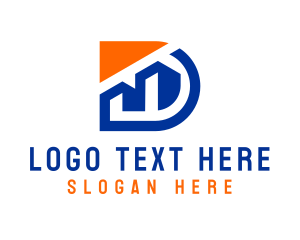 Building Construction Letter D logo