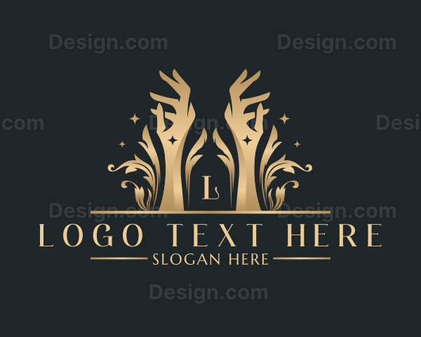 Luxury Hand Wellness Logo