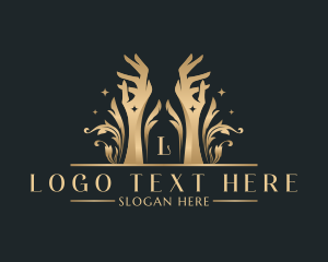 Luxury Hand Wellness Logo