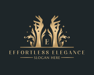 Luxury Hand Wellness logo design