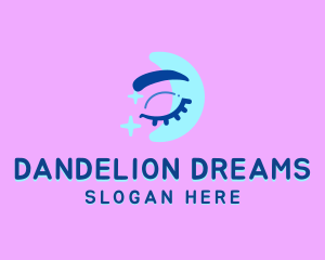 Sleep Moon Stars logo design