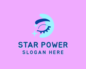 Sleep Moon Stars logo design