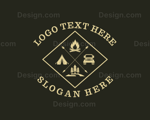 Outdoor Camping Adventure Logo