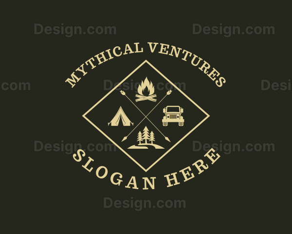 Outdoor Camping Adventure Logo