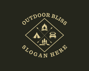 Outdoor Camping Adventure logo design