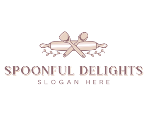 Dessert Baker Rolling Pin logo design