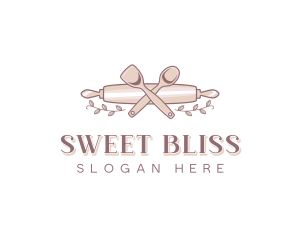 Dessert Baker Rolling Pin logo design