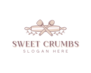 Dessert Baker Rolling Pin logo design