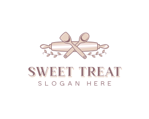 Dessert Baker Rolling Pin logo design