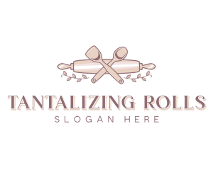 Dessert Baker Rolling Pin logo design