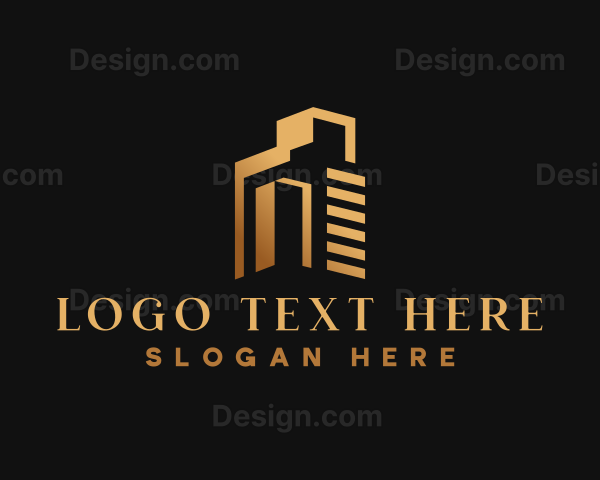 Luxury Building Real Estate Logo