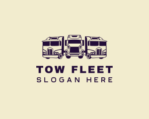 Fleet Logistics Truck logo design